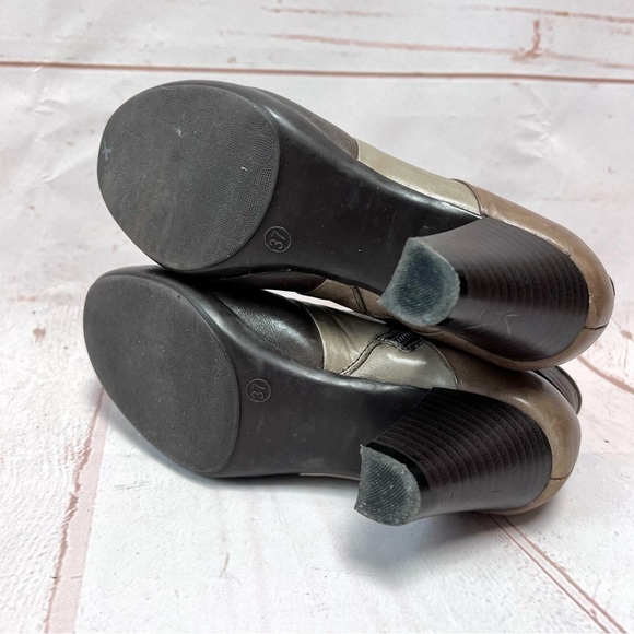 Spring Step Leather Colorblock Mod Ankle Booties - Picture 8 of 8